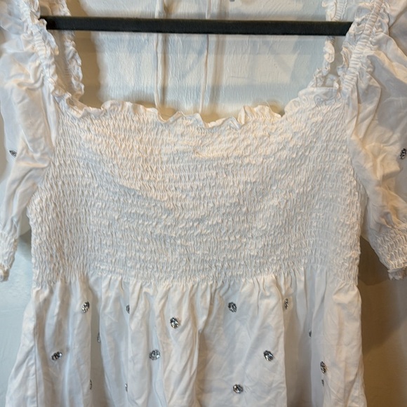 HILL HOUSE SMOCKED TOP SIZE SMALL 100% lyocell - Picture 3 of 7